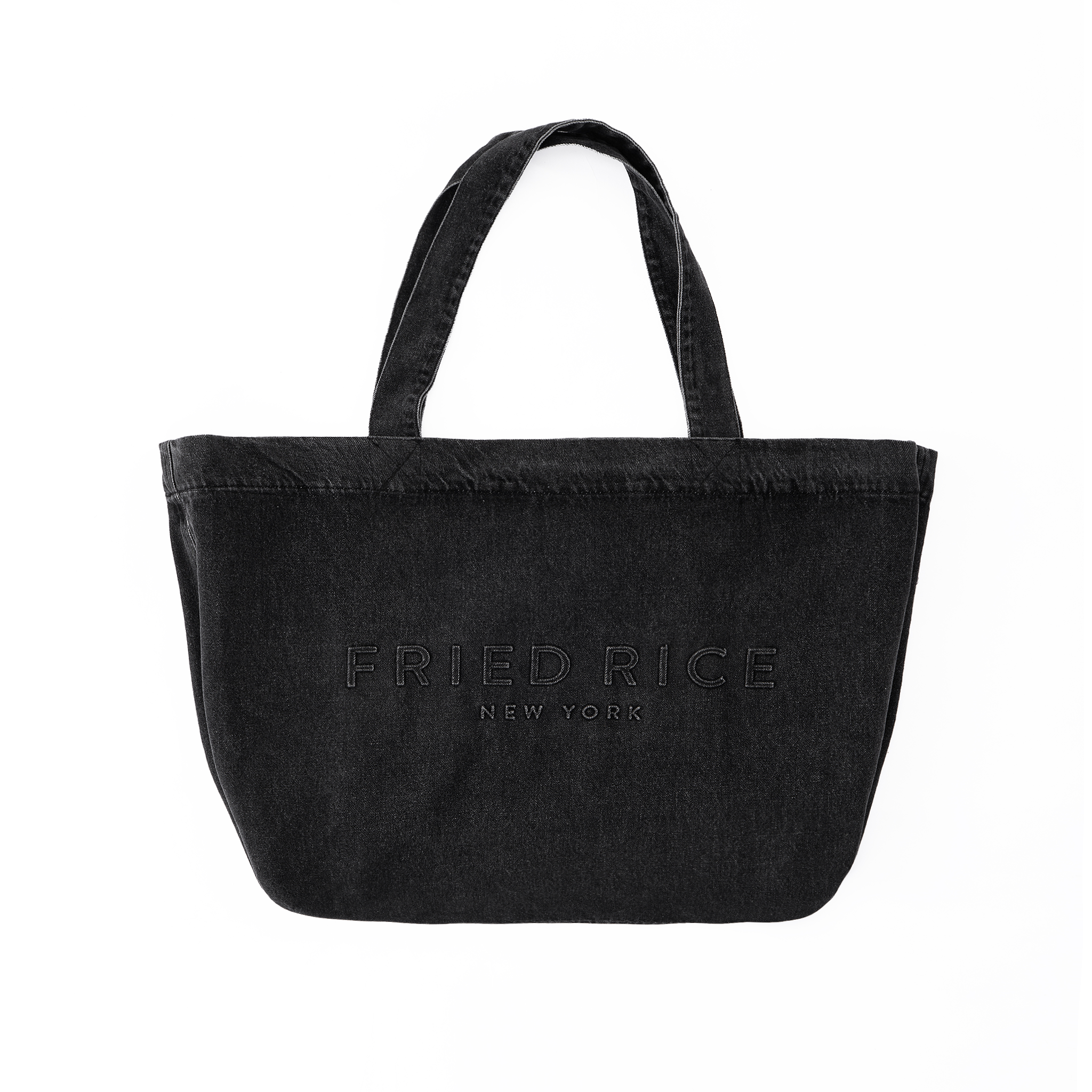 FRIED RICE Oversized Pocket Tote Bag - Black