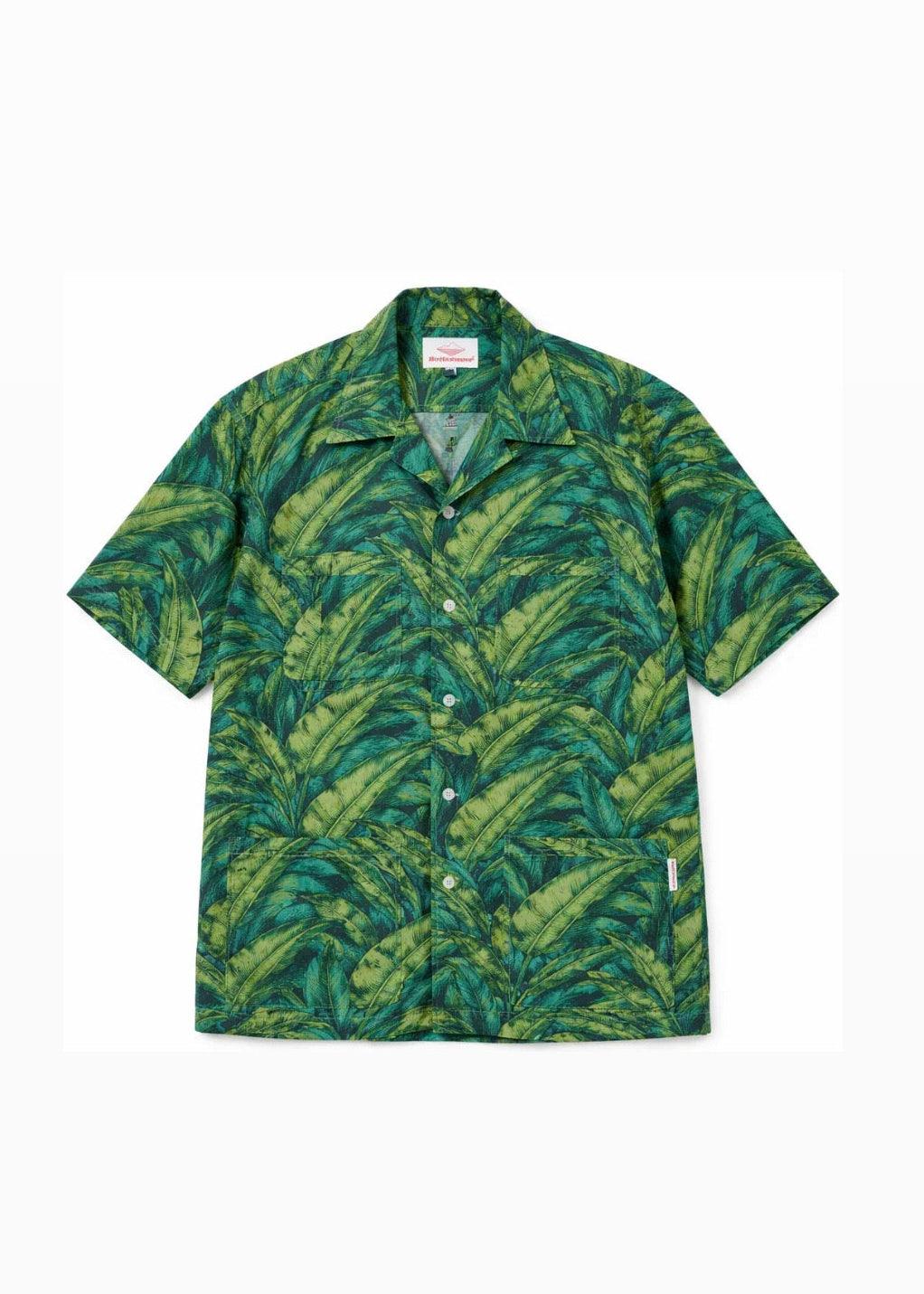 Five Pocket Island Shirt - Black Banana Leaf